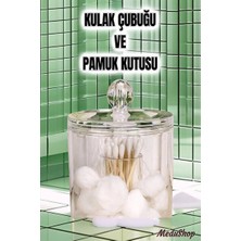 UltraNova Yuvarlak Pamukluk ve Kulak Çubuğu Kutusu, Pratik Saklama Çözümü