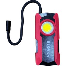 Sermer Pazarlama Şarjlı LED Çalışma Lambası – Mıknatıslı, Askılı, Esnek Boyunlu, Usb-C Şarjlı