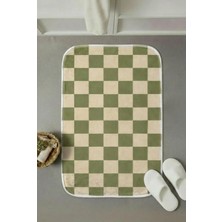 Zevahir Mobilya Dekorasyon Modern Kaymaz Taban Banyo Paspası 60X40 cm - Lavabo, Duş, Klozet Önü ve Abdest Için Yumuşak Dokulu Çok Amaçlı Paspas