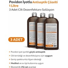 Bezos Povidon Iyotlu Baticonal Antiseptik Çözelti 1 Litre x 3 Adet Cilt Dezenfektanı Solüsyon