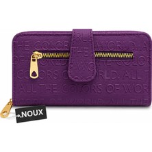 Noux Çok Bölmeli Kapaklı Kadın Cüzdanı