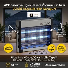 Aygün Elektrik Ack AG45-01600 16W Elektrikli Sinek ve Haşere Öldürücü Cihaz Cız (2X8W Uv Lambalı)