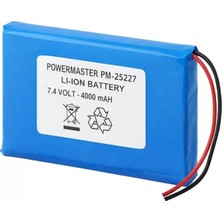 Motto Ticaret Powermaster PM-25227 7.4 Volt - 4000 Mah Polimer Li-Ion Uydu Bulucu Yedek Batarya (606090)