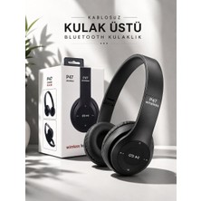 Ethab Ticaret Kulak Üstü Tf Kart ve Aux Destekli Ergonomik Bluetooth Kulaklık - GL002V-7MTH83