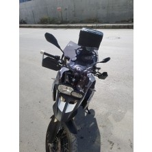 Zeus Motor Bmw F800 F650 Uyumlu Uzun Cam Koyu Füme 45CM 4mm Motosiklet Camı