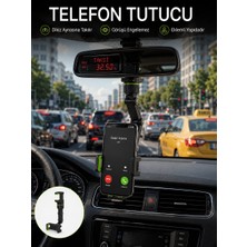 Ethab Ticaret Ayarlanabilir Dikiz Aynası Telefon Tutucu Görüş Açısını Engellemeyen Araç A - GL002V-7MTDB