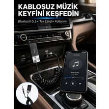 Ethab Ticaret USB Aux Bluetooth Adaptörü Kablosuz Ses Aktarım Cihazı - GL002V-7MTKM0