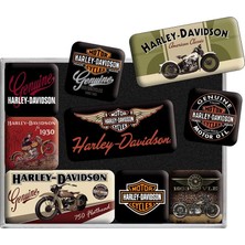 Nostalgic Art Nostalgic-Art 83037 Harley-Davidson – Bikes, Magnet-Set (9teılıg)