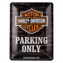 Nostalgic Art Nostalgic-Art 26117 Harley-Davidson - Parking Only, Sac Levha 15 x 20 cm