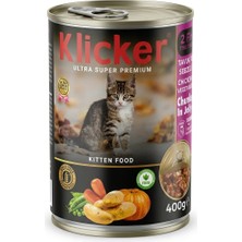 Klicker Tavuklu Sebzeli Pate Yavru Kedi Konservesi 400 gr