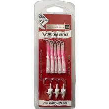 Naniwaosakashi V8 Jig Series 8cm 5.5gr Silikon Yem (3+5) Glow Pink Glitter