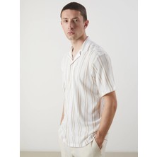 Lc Waikiki Yeni Sezon Regular Fit Kısa Kollu Armürlü Erkek Gömlek