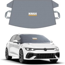 Esranın Dünyası Haegs Buz ve Kar Önleyici Araç Ön Cam Örtüsü Brandası | Ağır Hizmet Tipi 600D Oxford Kumaş | Arabalar, Suv`lar, Kamyonetler Için Oto Ön Cam Koruyucu Güneşlik | Don Örtüsü (165X76CM) Xs - Gri