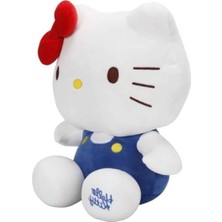 Esranın Dünyası Peluş Mavi Tulumlu Ayıcık, 35 cm Boyutunda