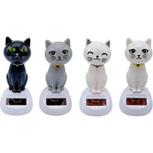 Nomikase Güneş Enerjili Sallanan Kedi Figürü ile Bahçenize Sevimli Dokunuş