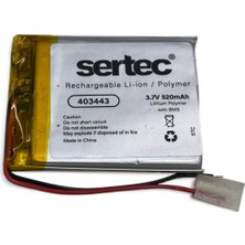 Aydogan's Sertec 403443 3.7V 520 Mah Li-Polymer Pil (DEVRELI/1.5A)