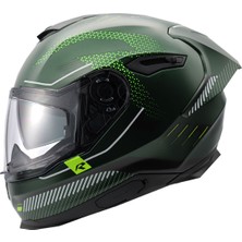 Nexx Y.100R Baron Mat Yeşil Kask