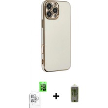 Marsilyan™- iPhone 16 Pro Max Kılıf Yankı Serisi - Siyah Joko Magic 5d Hayalet Cam + Raze Metal Kamera Lens - Bz