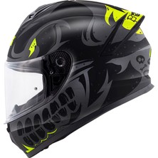 Givi Gıvı 50.x Bones Mat Siyah-Neon Sarı Kask