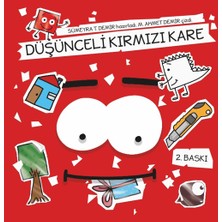 Balık Kitap Düşünceli Kırmızı Kare