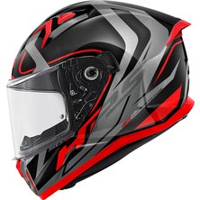 Givi Gıvı 50.8 Racer Siyah-Tıtanıum-Kırmızı Kask