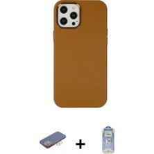Marsilyan™- iPhone 12 Pro Max Kılıf Çekirdek Çizgi - Siyah Joko Magic 5d Cam + Renkli Kamera Lens Koruma Cam - Tu