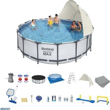 Bestway Gölgelikli Prefabrik Full Havuz Seti 457X122CM BW567 56438