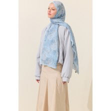 Camellia Scarfs Monaco Kraş Şal-Mavi