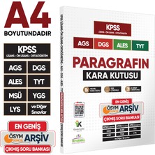 Karakutu Yayınları Paragrafın Kara Kutusu Kpss Ags Ales Tyt Çıkmış Soru Bankası En Geniş Kapsamlı/ Konu Özetli/çözümlü
