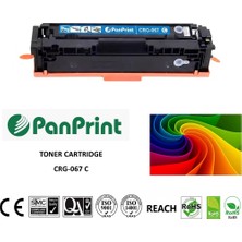 PanPrint Canon I-Sensys MF-655CX Mavi Chipli Muadil Toner (CRG-067 C)