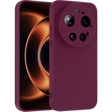 Gpack Xiaomi 17 Ultra Kılıf Lansman Içi Kadife Silikon Mürdüm