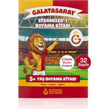 Belirtilmemiş Galatasaray Boyama Kitabı Efsaneler 5 Yaş Üzeri - Sticker Hediyeli Lisanslı Orijinal