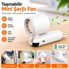Trendhane Mini El Fanı Güçlü Tasarım Uzun Ömürlü Pil 2800 Mah
