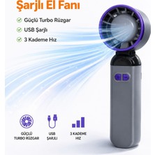 Trendhane Mini El Fanı Güçlü Tasarım Uzun Ömürlü Pil 2800 Mah