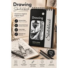 Dream Art Galery A5 Sketchbook 50 Yaprak 100 Sayfa 90 gr Ivory Kağıt Üstten Spiralli Çizim Eskiz Defteri
