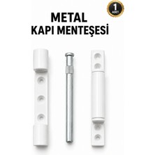 Alıç Metal Kapı Menteşesi Beyaz – Dayanıklı Gövde Pimli Menteşe Seti