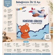 DreamArt Galeri Dreamart Galery, Kişiye Özel Isimli Bebek Defteri - Bebek Günlüğü - Anı ve Fotoğraf Albümü - Ilk Yılım