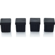 Ludia Ludıa 4'lü Set Kare Profil Iç Tapa 30X30 mm - Plastik Mobilya ve Sandalye Ayak Koruyucu