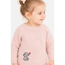 Baby Hola Kız Bebek Fil Detaylı Kazak 23115