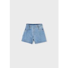 Mayoral Kız Çocuk Denim Bermuda Şort  Mavi 3224