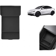 Otohousse Tesla Model Y Juniper 2025+ Uyumlu Orta Konsol Düzenleyici Raf Saklama Kutusu Siyah