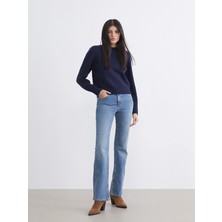 Lc Waikiki Yeni Sezon Yüksek Bel Flare Kadın Jean Pantolon