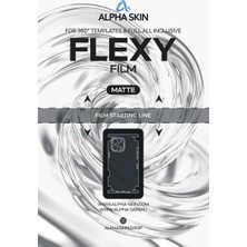 Alpha Skin Flexy Şeffaf-Mat Nano Telefon Kaplama Filmi 140 Mikron | 360° Arka & Yan Koruma | Nano Kesim Makinesi Uyumlu | Kesilmemiş Ham Film | 10'lu Paket