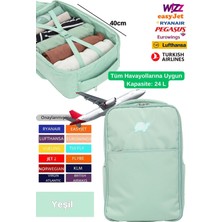 Jet Turtle Seyahat Sırt Çantası 40CM 40X25X15 cm Pegasus, Wizz Air, Ryanair, El Valizi Koltuk Altı Valizi