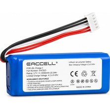 Qasul Jbl Charge 3, Li-Polymer, 3.7V, 6000MAH, 22.2WH Jbl Charge 3 Uyumlu Batarya