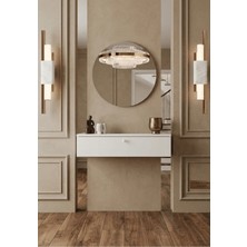 Enwood Lina Dresuar ve Makyaj Masası %100 Mdf Düşme Kapak 69 cm