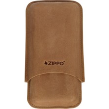Zippo Vintage Deri Puro Kılıfı  Seyahat Humidoru - Kahverengi