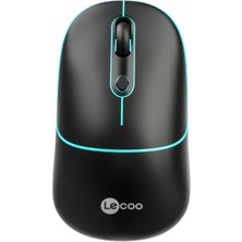 Lenovo Lecoo WS210 Wifi+ Bluetooth Kablosuz 2.4ghz Siyah 6tuşlu Şarjlı Mouse