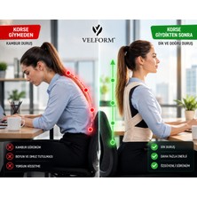 Velform Dik Duruş Kamburluk Sırt Omuz Dik Durmak Için Kadın Erkek Durma Aparatı Kambur
