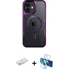 Marsilyan™- iPhone 11 Kılıf Yadigar Klasik Özel Seri - Siyah 3D Antistatik Seramik Nano Ekran Koruyucu + Renkli Kamera Lens Koruma Cam - Yl